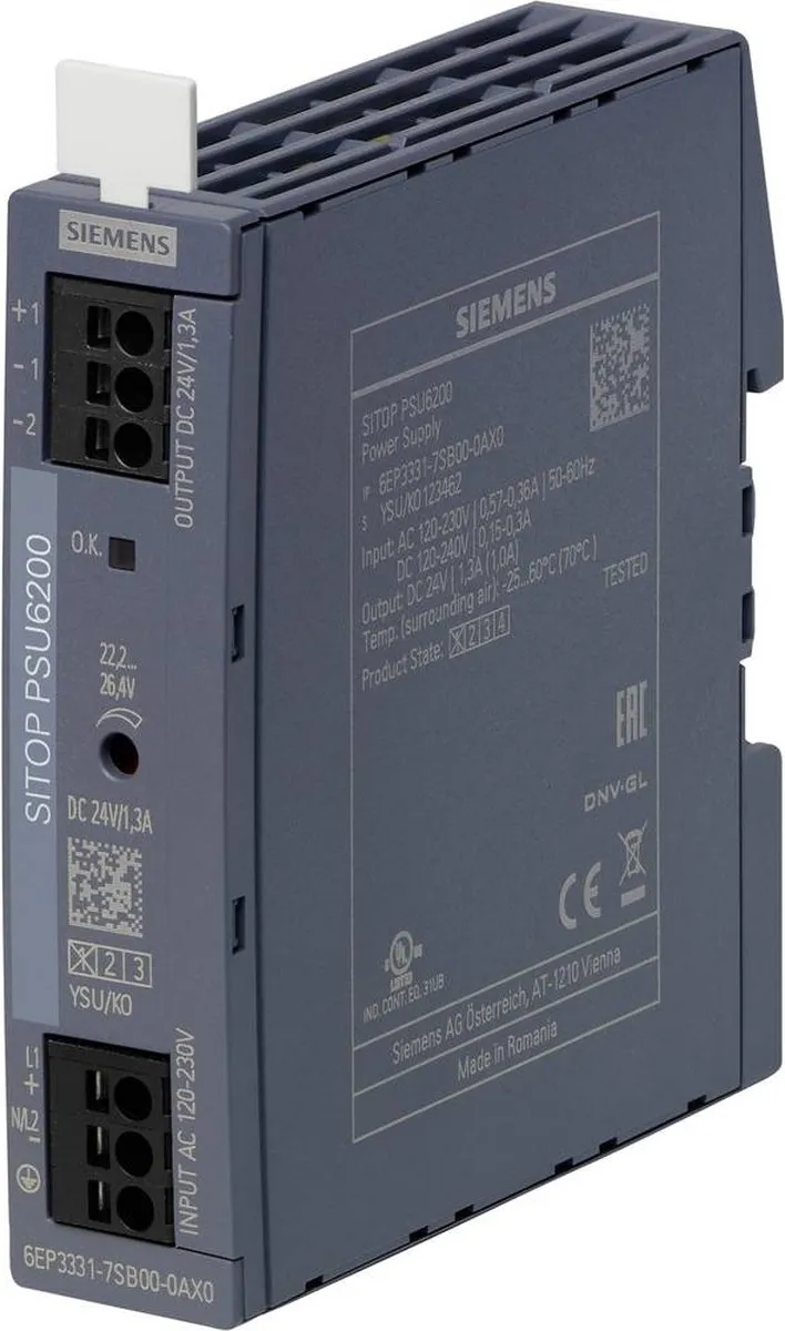 Siemens 6EP33317SB000AX0 Netvoedingsmodule 24V 1.3A