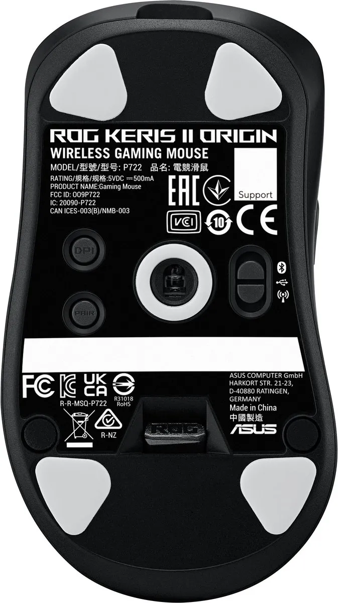 ASUS 90MP04A0-BMUA00 Muis - 6 Knoppen - Zwart - afbeelding 6 van 6