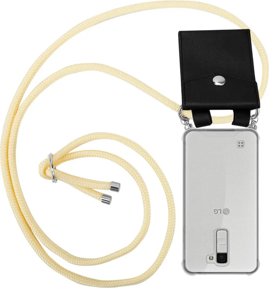Cadorabo Hoesje geschikt voor LG K10 2016 in ROOM BEIGE