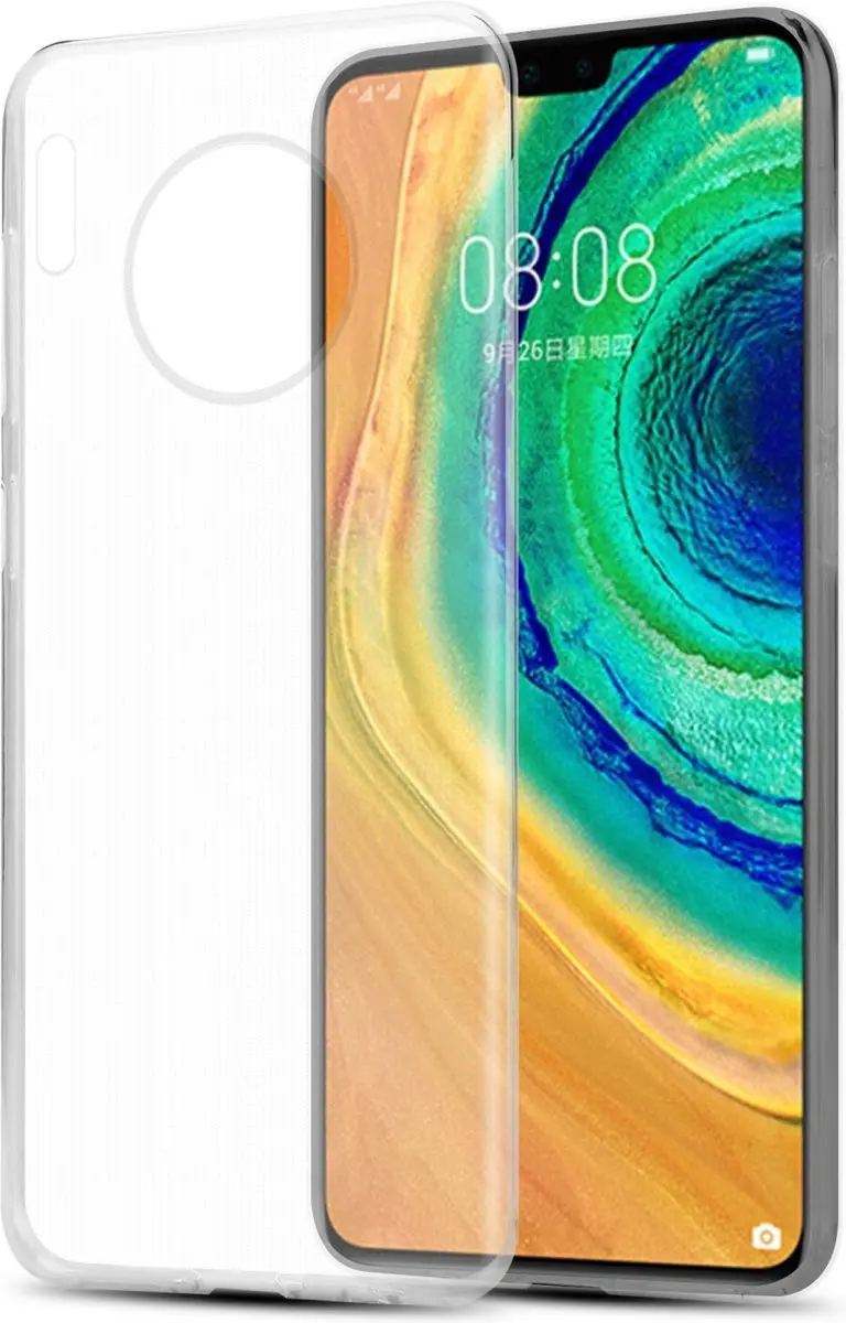Cadorabo Hoesje geschikt voor Huawei MATE 30 in VOLLEDIG TRANSPARANT