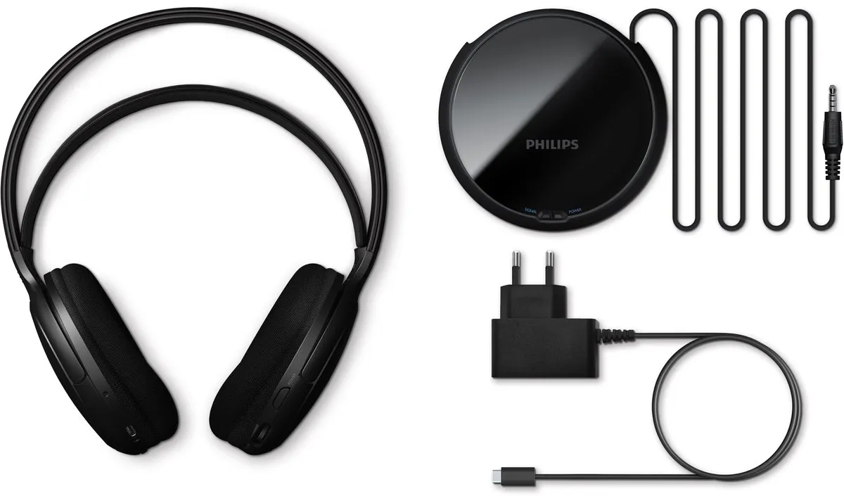 Philips SHC5200M2/12 Draadloze TV Hoofdband Hoofdtelefoon - Zwart - afbeelding 6 van 6