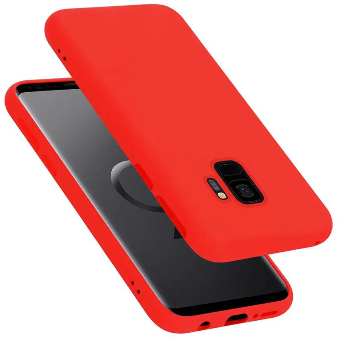 Cadorabo Hoesje geschikt voor Samsung Galaxy S9 in LIQUID ROOD