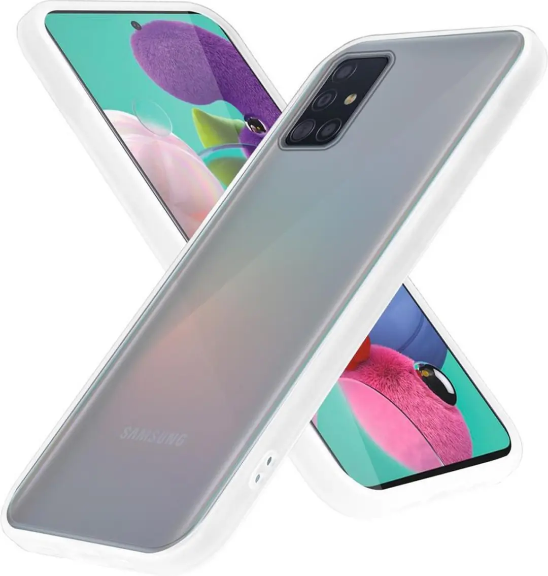 Cadorabo Hoesje geschikt voor Samsung Galaxy A51 4G / M40s in Mat Transparant