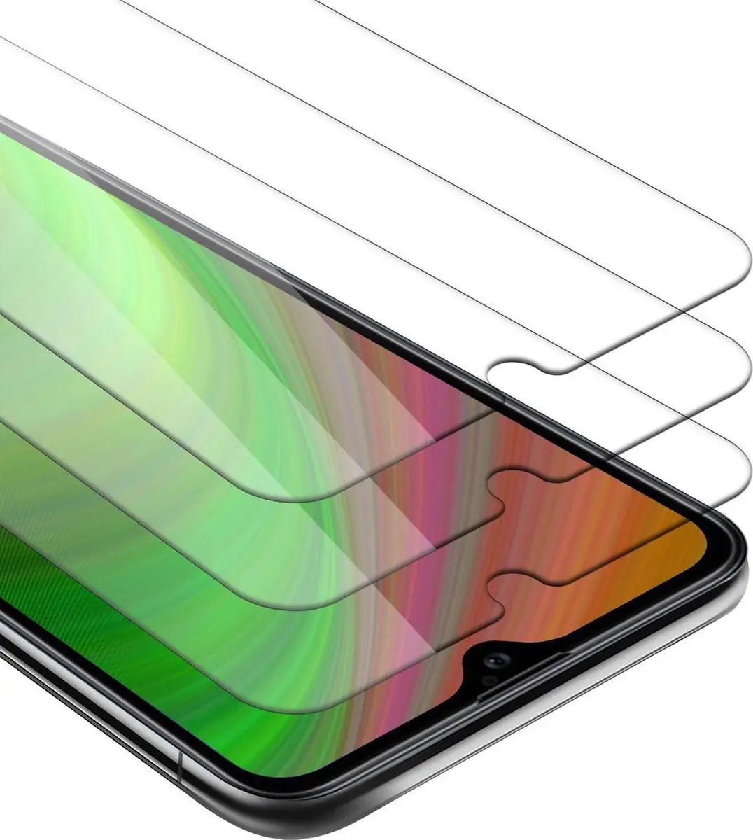 Cadorabo 3x Screenprotector geschikt voor Samsung Galaxy A10s / M01s