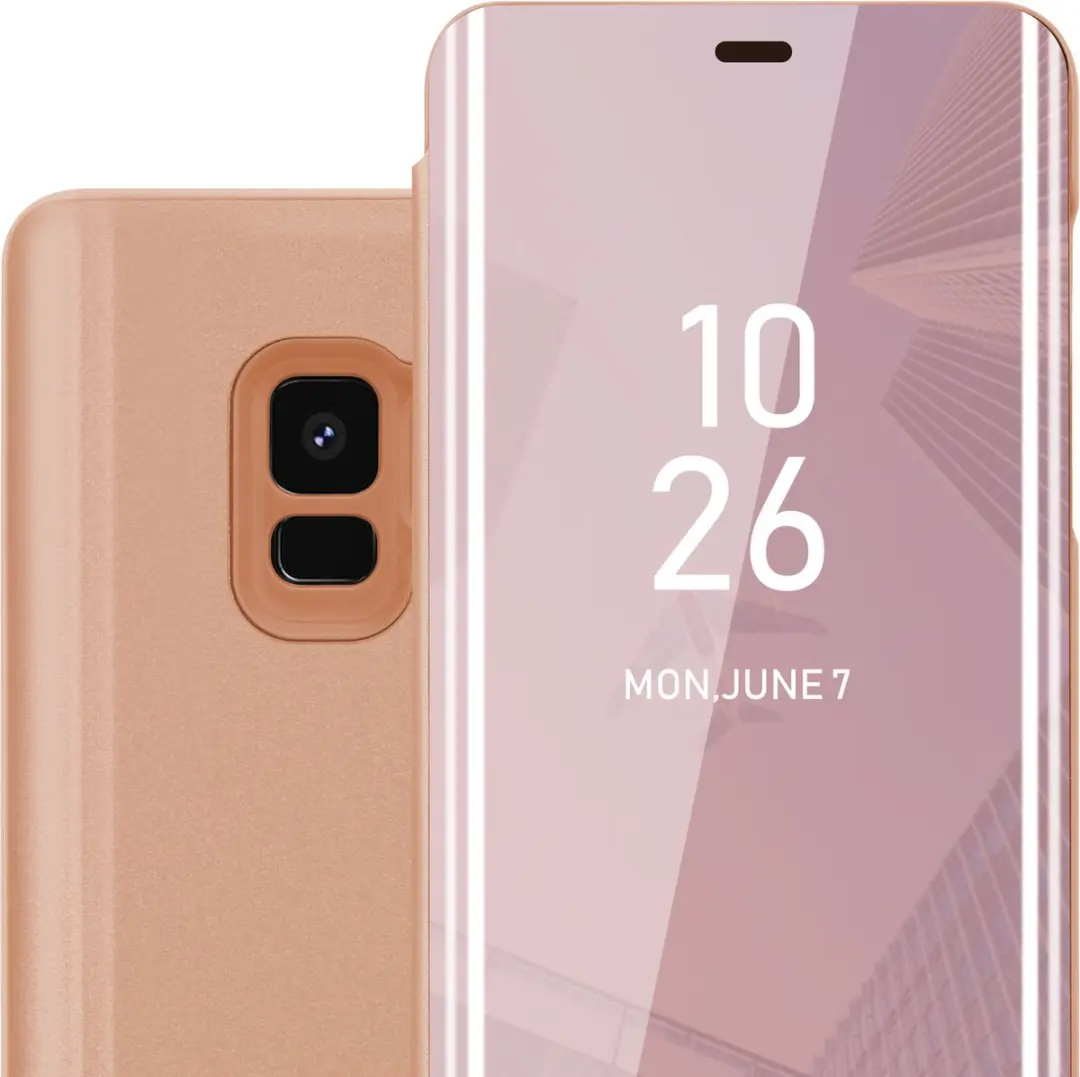Cadorabo Hoesje geschikt voor Samsung Galaxy S9 in KUNZIET ROZE
