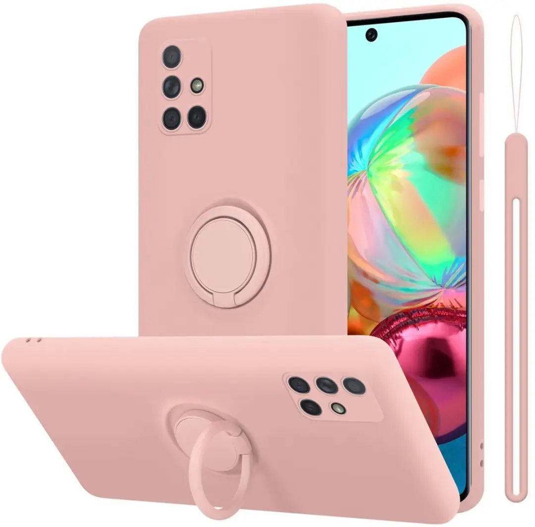 Cadorabo Hoesje geschikt voor Samsung Galaxy A51 4G / M40s in LIQUID ROZE