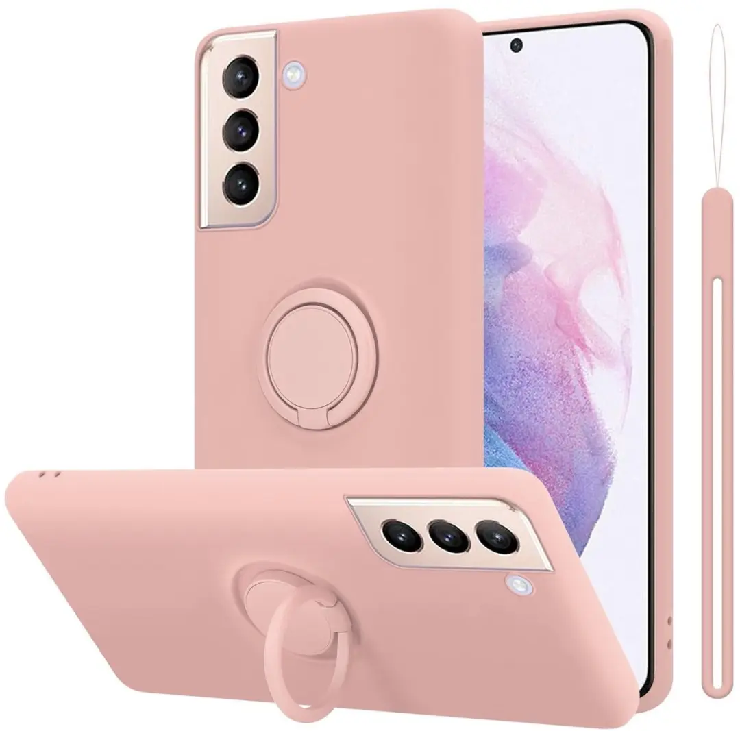 Cadorabo Hoesje geschikt voor Samsung Galaxy S21 PLUS in LIQUID ROZE