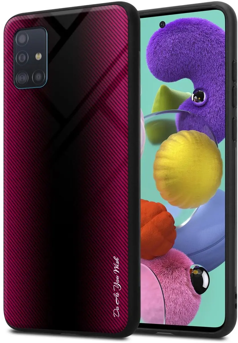 Cadorabo Hoesje geschikt voor Samsung Galaxy A51 4G / M40s in PAARS ROZE