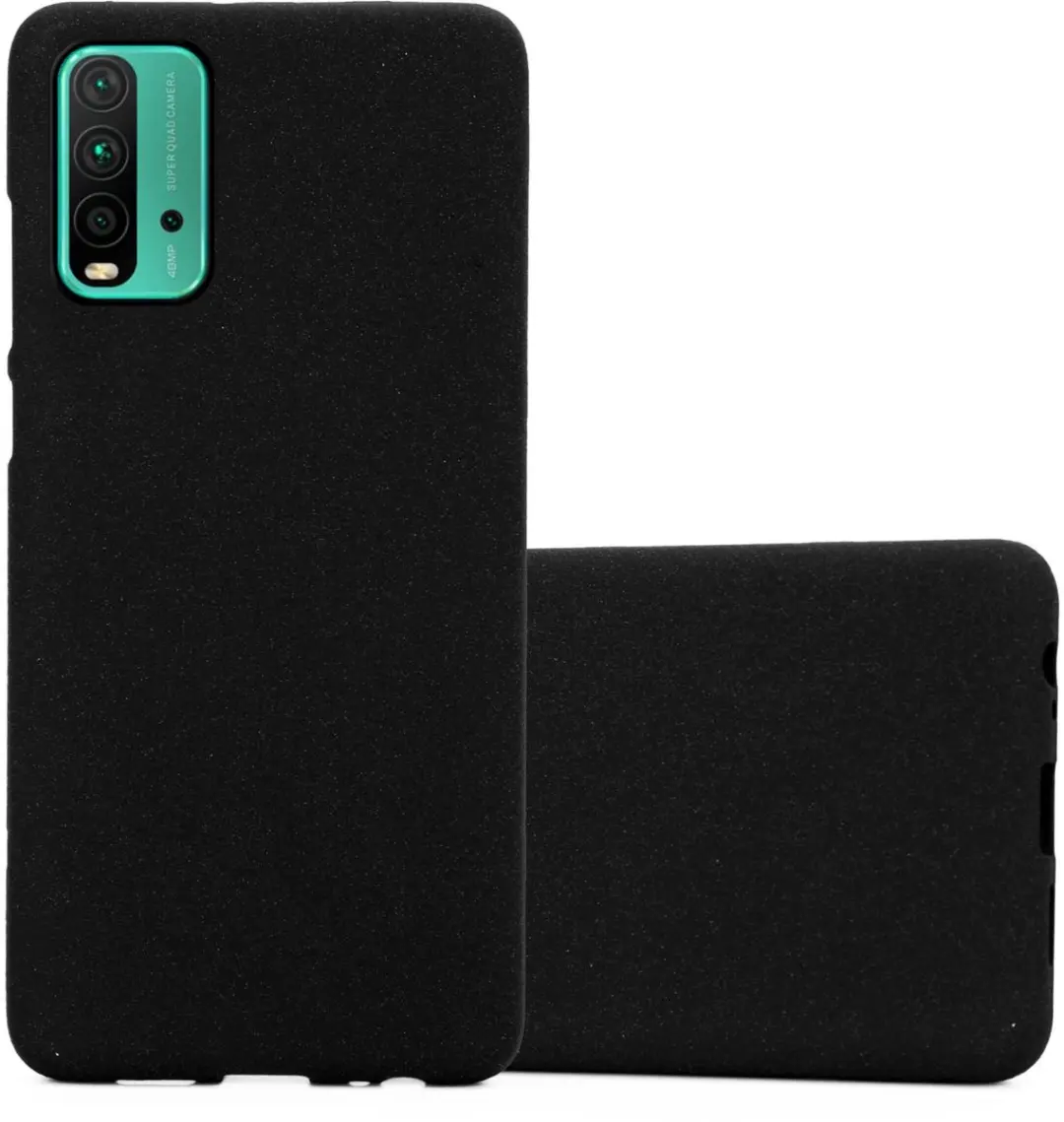 Cadorabo Hoesje geschikt voor Xiaomi RedMi 9T / POCO M3 in FROST ZWART