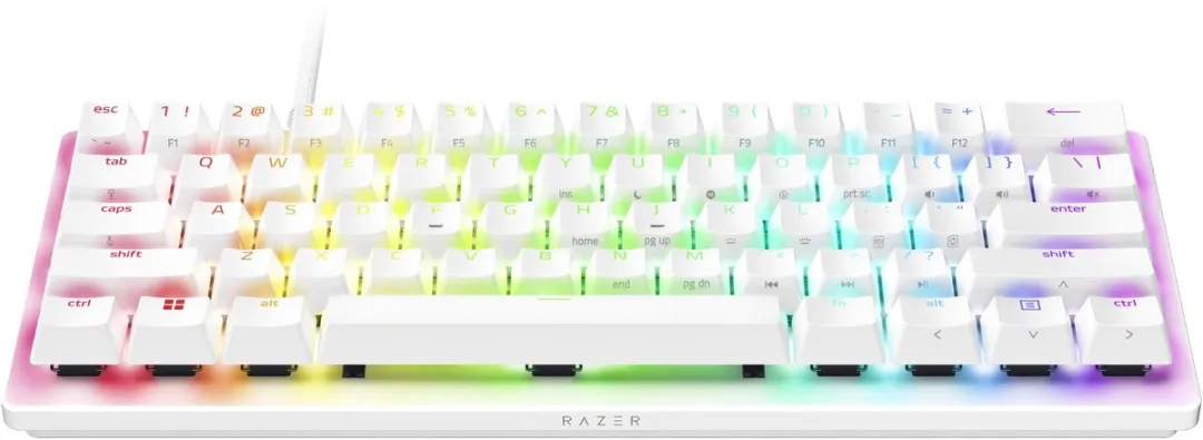 Razer Huntsman V3 Pro Mini - Gaming Toetsenbord - 60% - RGB - Optische Switches - Qwerty - Wit