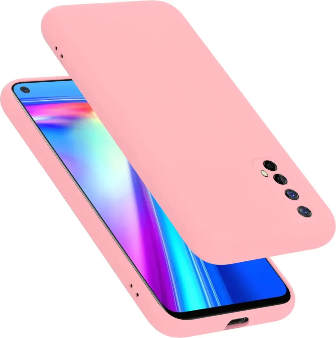 Cadorabo Hoesje geschikt voor Realme 7 5G in LIQUID ROZE