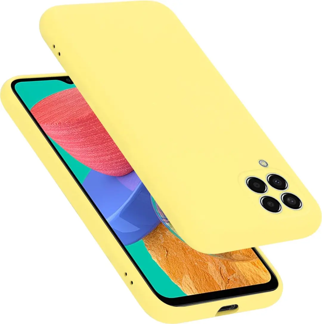 Cadorabo Hoesje geschikt voor Samsung Galaxy M33 5G in LIQUID GEEL