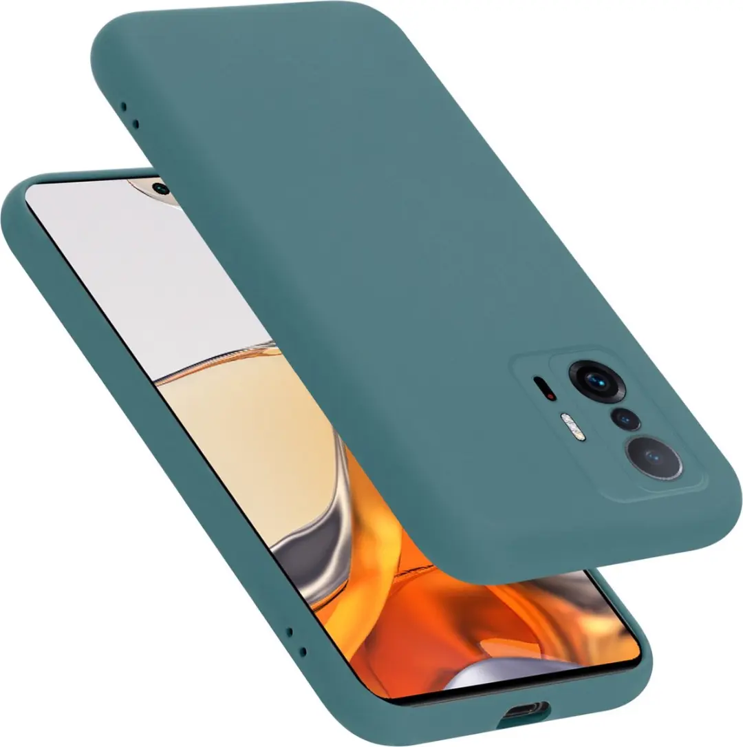 Cadorabo Hoesje geschikt voor Xiaomi 11T / 11T PRO in LIQUID GROEN