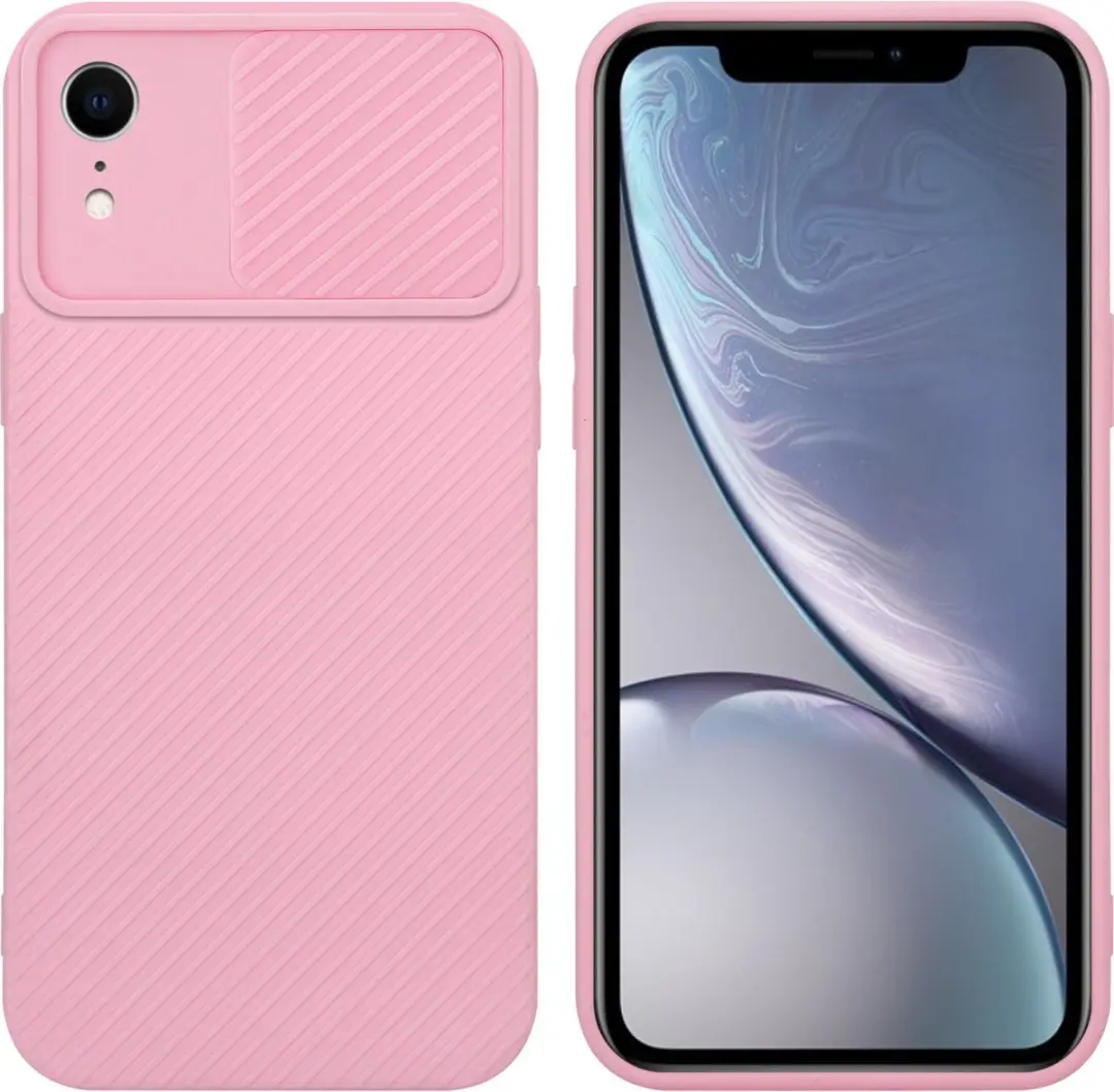 Cadorabo Hoesje geschikt voor Apple iPhone XR in Bonbon Roze