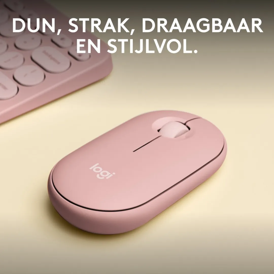 Logitech Pebble 2 M350s Draadloze Muis 4000 dpi - Roze