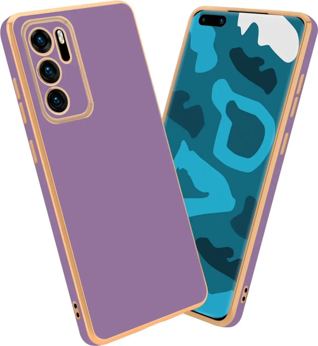 Cadorabo Hoesje geschikt voor Huawei P40 in Glossy Paars