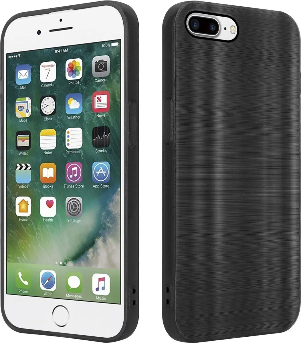 Cadorabo Hoesje geschikt voor Apple iPhone 7 PLUS / 7S PLUS / 8 PLUS in Brushed
