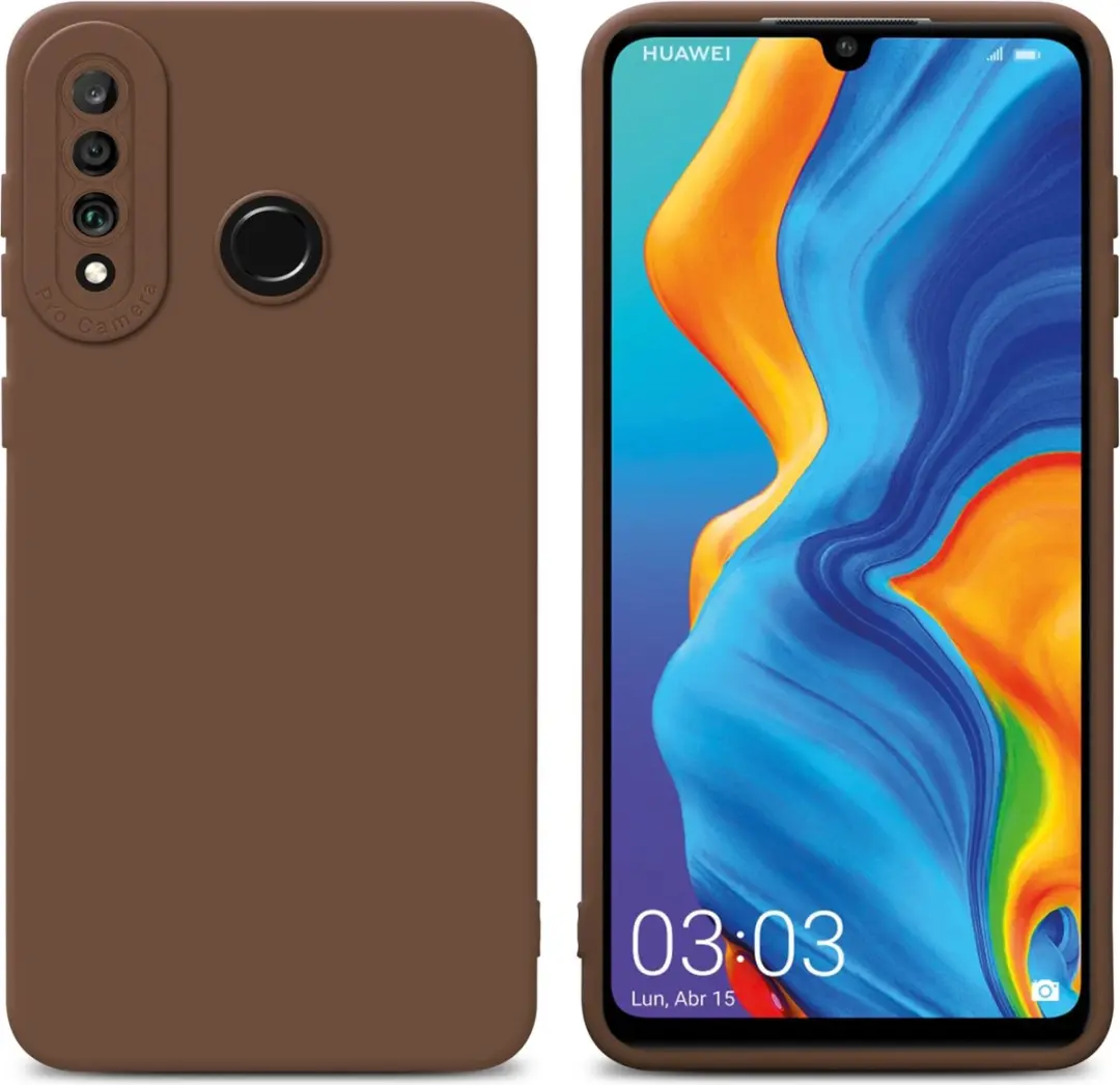 Cadorabo Hoesje geschikt voor Huawei P30 LITE in FLUID BRUIN