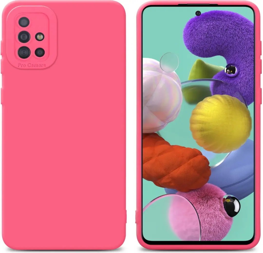 Cadorabo Hoesje geschikt voor Samsung Galaxy A51 4G / M40s in FLUID ROOD