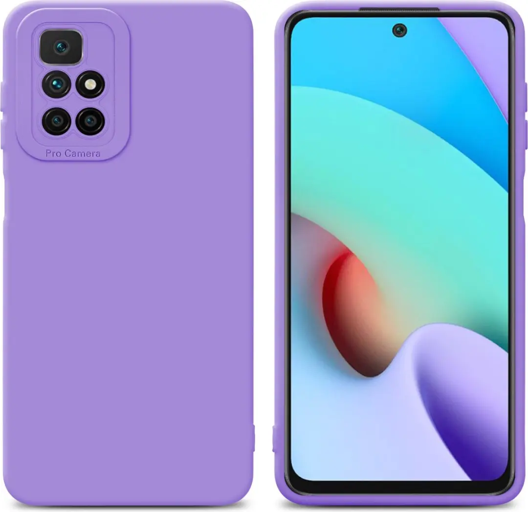 Cadorabo Hoesje geschikt voor Xiaomi RedMi 10 in FLUID LICHT PAARS