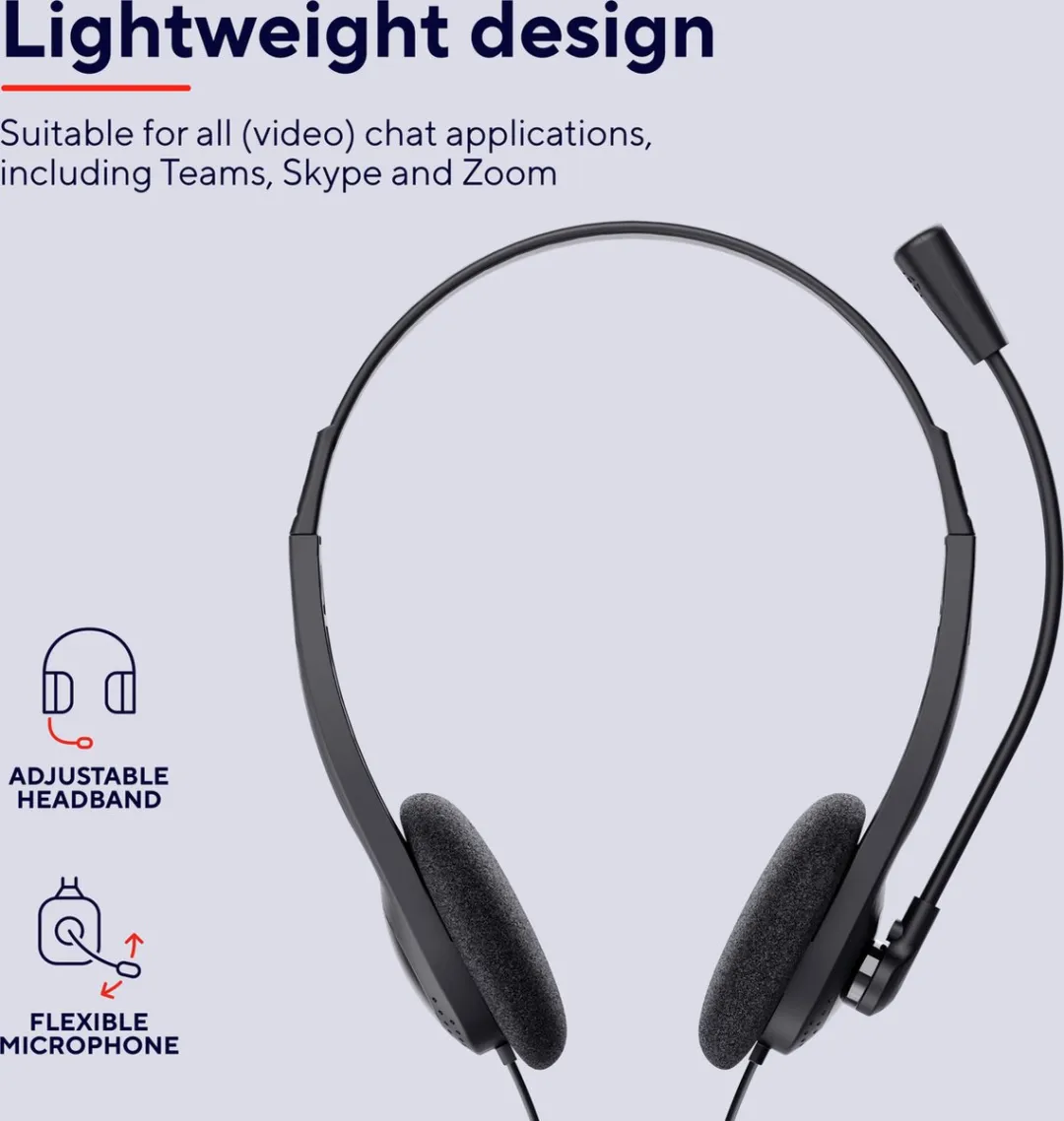 Trust Primo Headset 21665 - Zwart