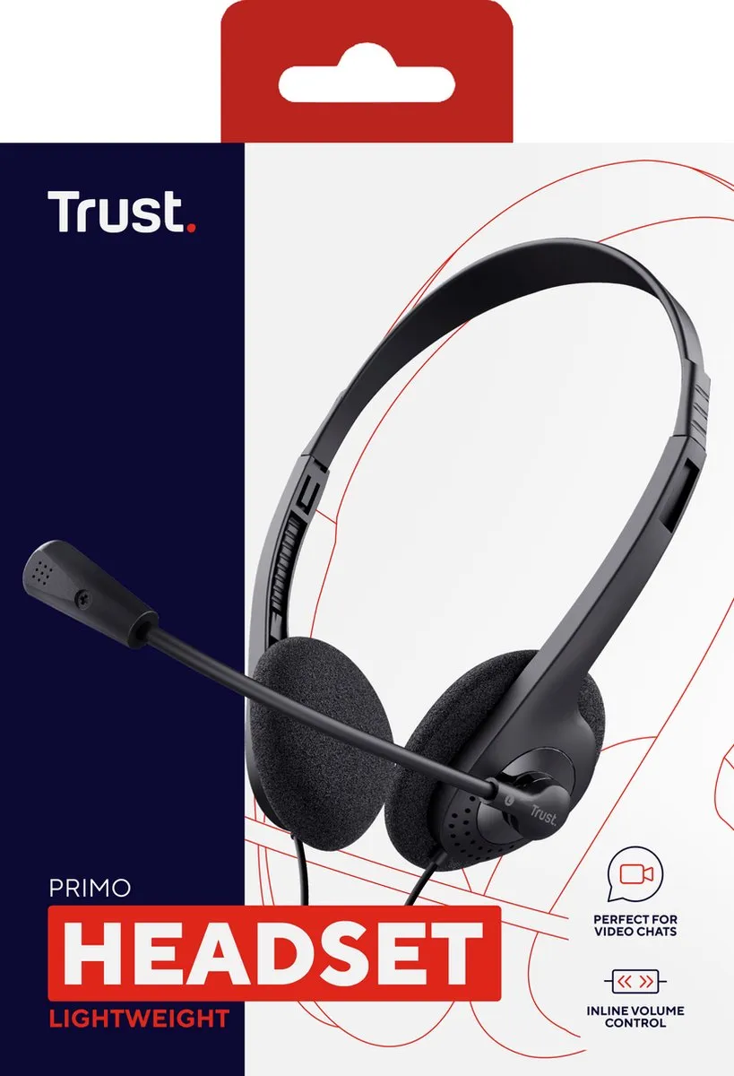 Trust Primo Headset 21665 - Zwart