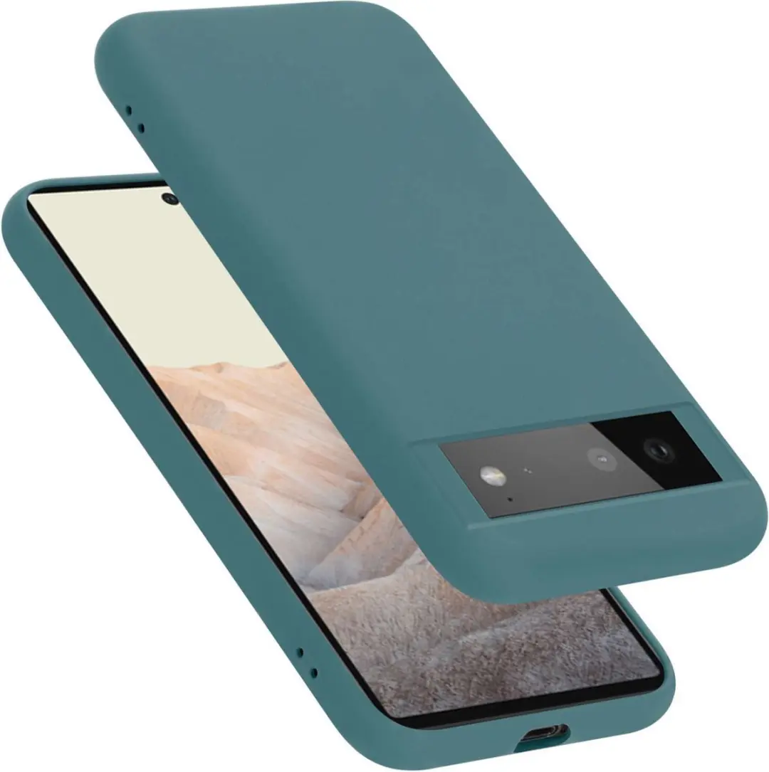 Cadorabo Hoesje geschikt voor Google PIXEL 6 in LIQUID GROEN