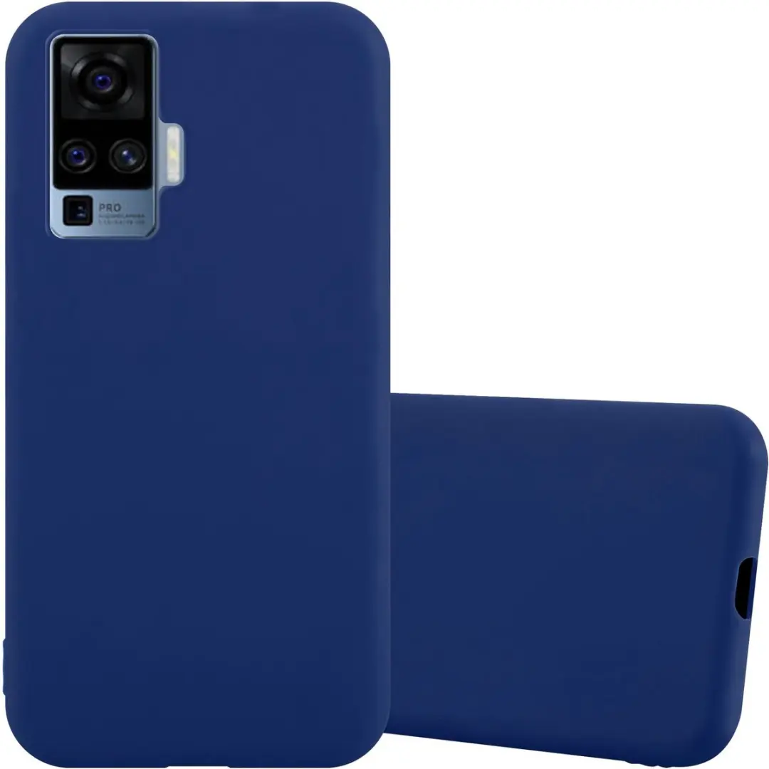 Cadorabo Hoesje geschikt voor Vivo X51 5G in CANDY DONKER BLAUW