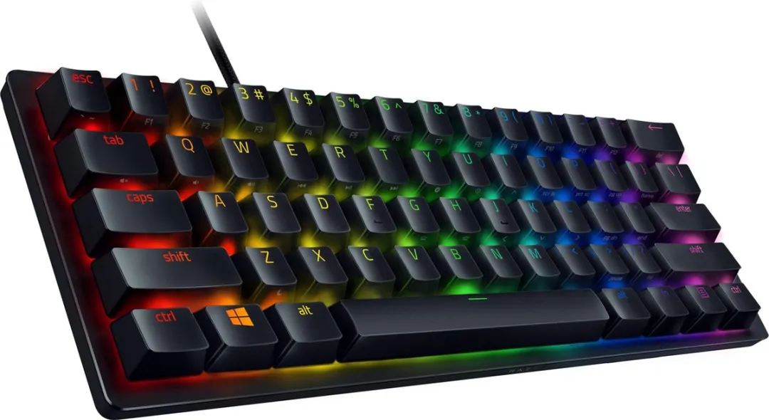 Razer Huntsman Mini RZ03-03390100-R3M1 Gaming Toetsenbord - Clicky Purple - Zwart