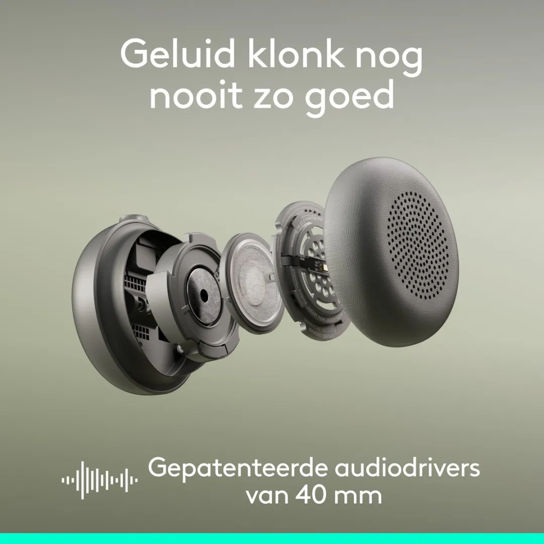 Logitech Zone 2 ES Headset - Draadloos - Bluetooth - Rose - afbeelding 6 van 6