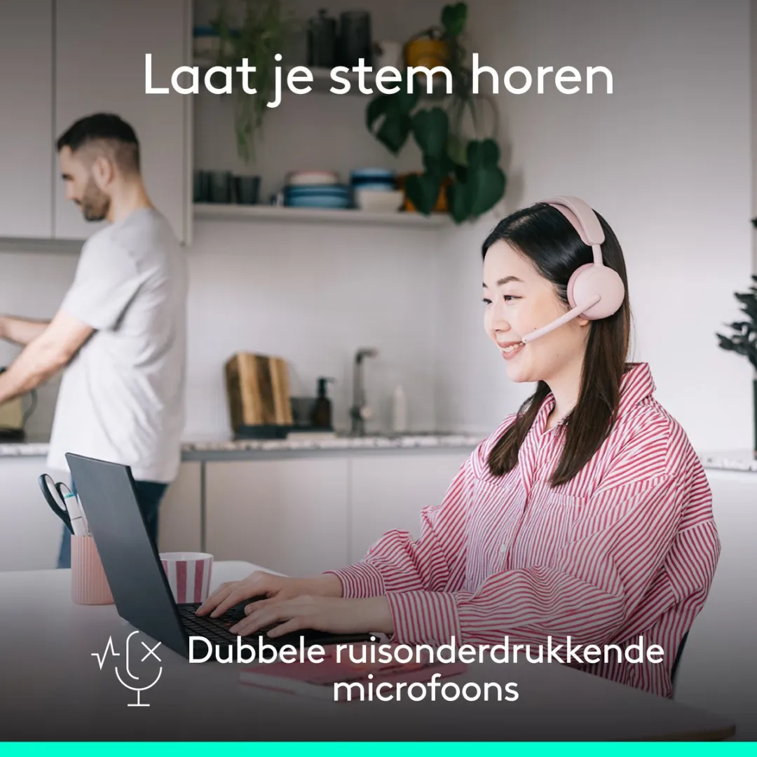 Logitech Zone 2 ES Headset - Draadloos - Bluetooth - Rose