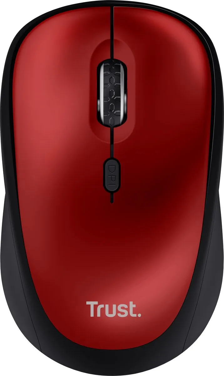 Trust Yvi+ 24550 Draadloze Muis - Rood