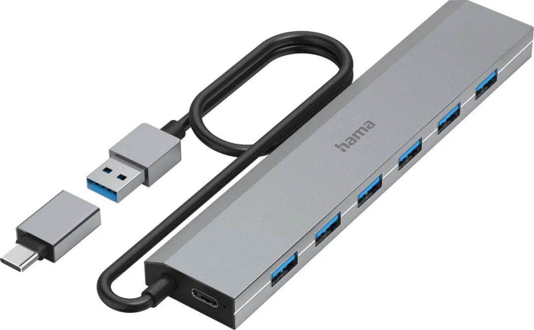 Hama 00200137 USB-Hub 7 Poorten USB 3.2