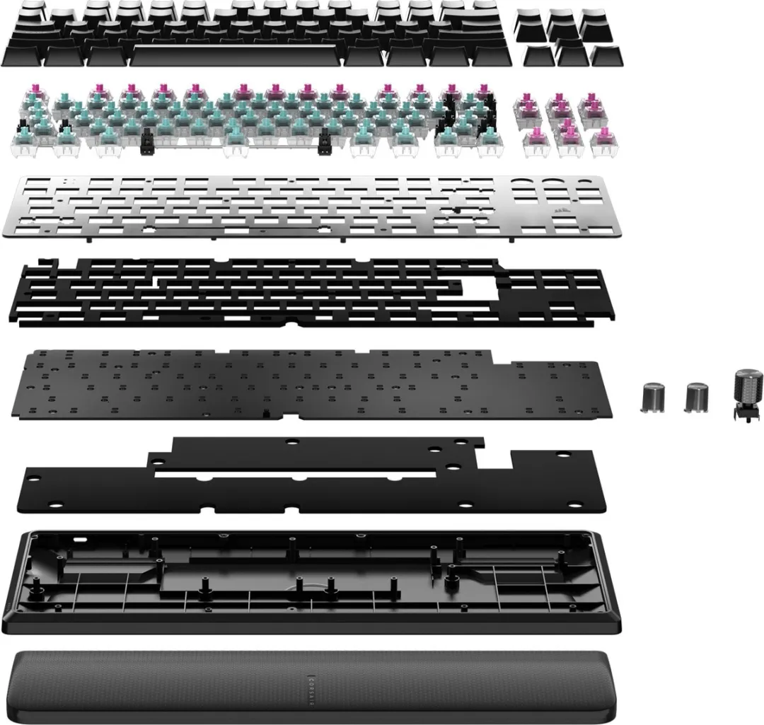 Corsair K70 PRO TKL CH-911911G-NA Gaming Toetsenbord - US QWERTY - Zwart - afbeelding 6 van 6