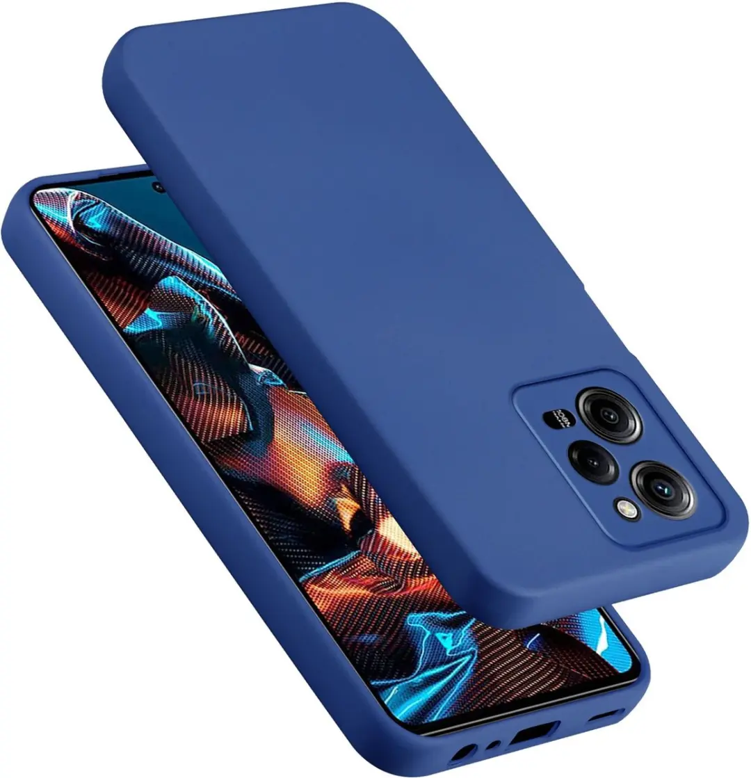 Cadorabo Hoesje geschikt voor Xiaomi Poco X5 Pro 5G in LIQUID BLAUW
