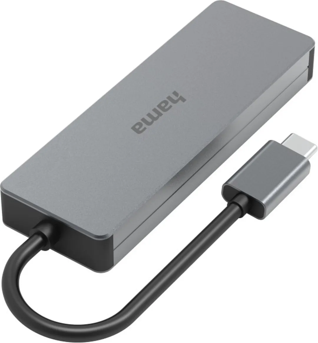 Hama 00200105 USB-C Hub 4 Poorten - Antraciet