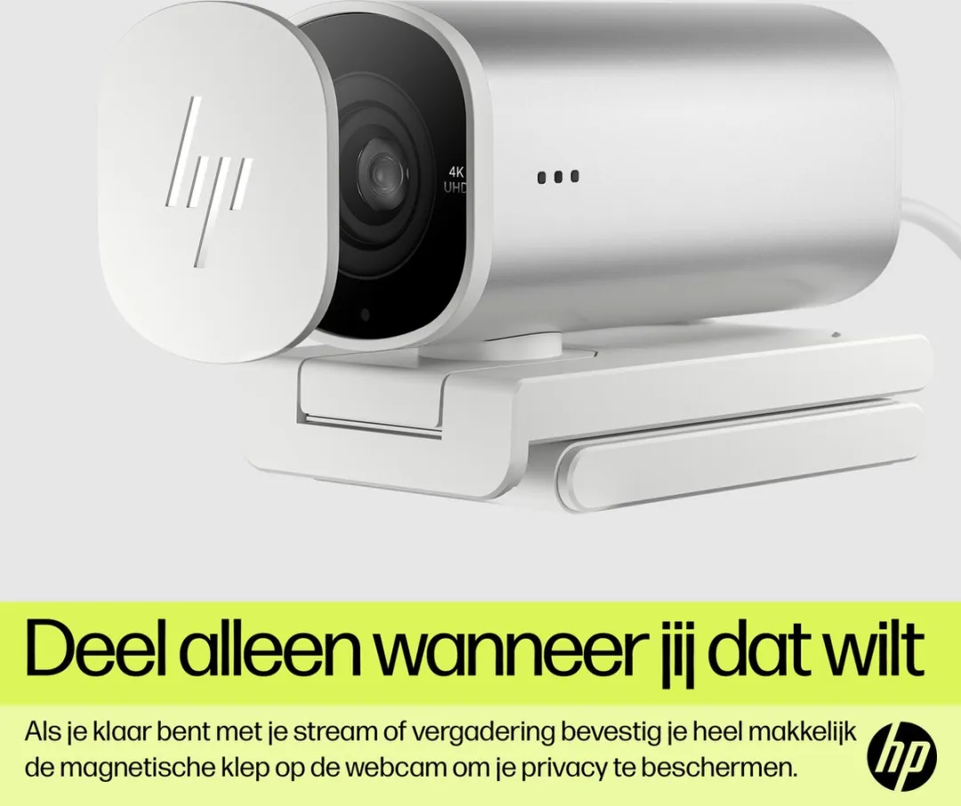 HP 960 4K Streaming Webcam 695J6AA#ABB - Zilver