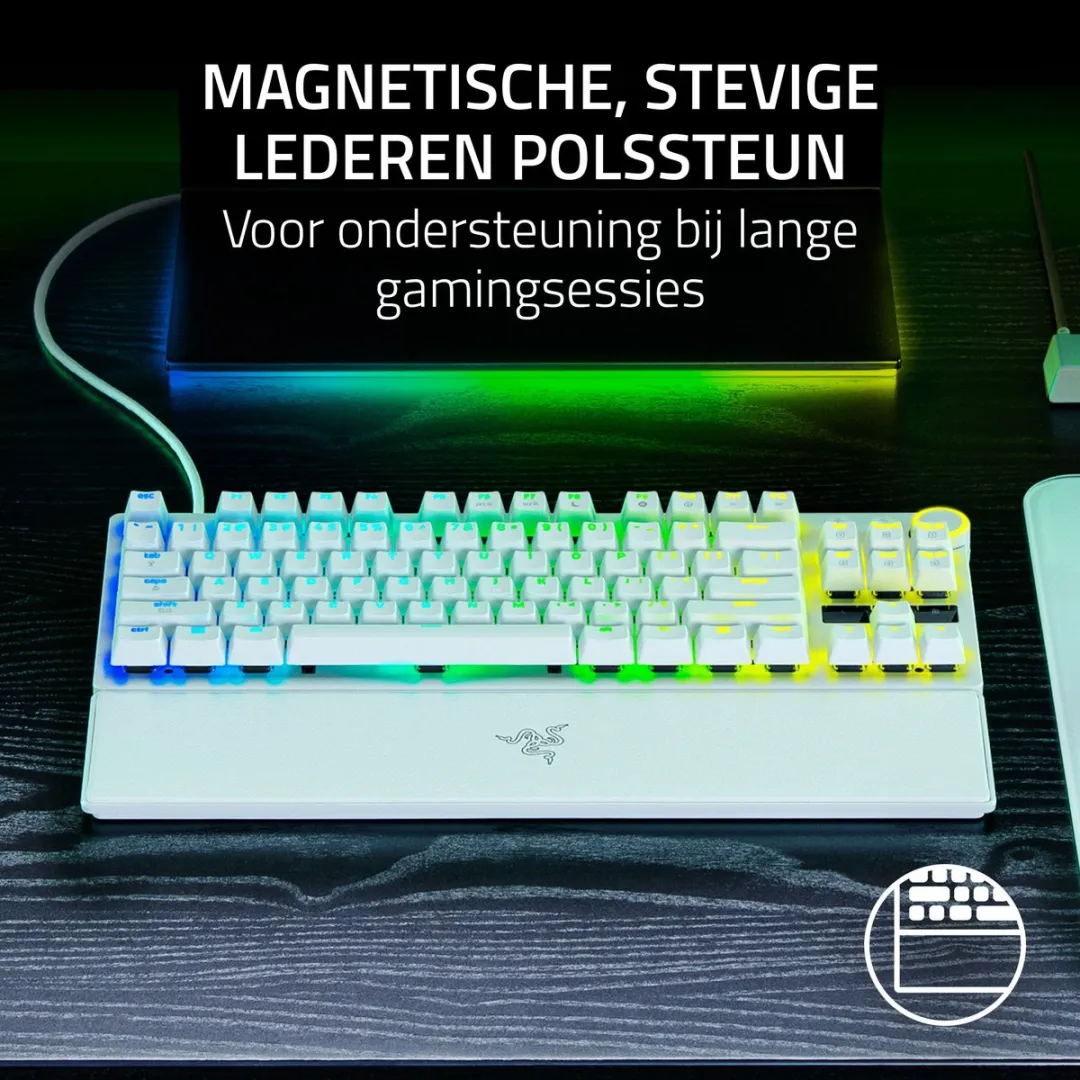Razer Huntsman V3 Pro Tenkeyless RZ03-05521000-R3M1 Gaming Toetsenbord - Wit