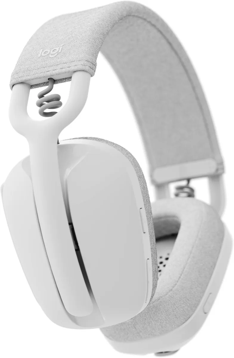 Logitech Zone Vibe 100 - Draadloze Headset - Bluetooth - Off White