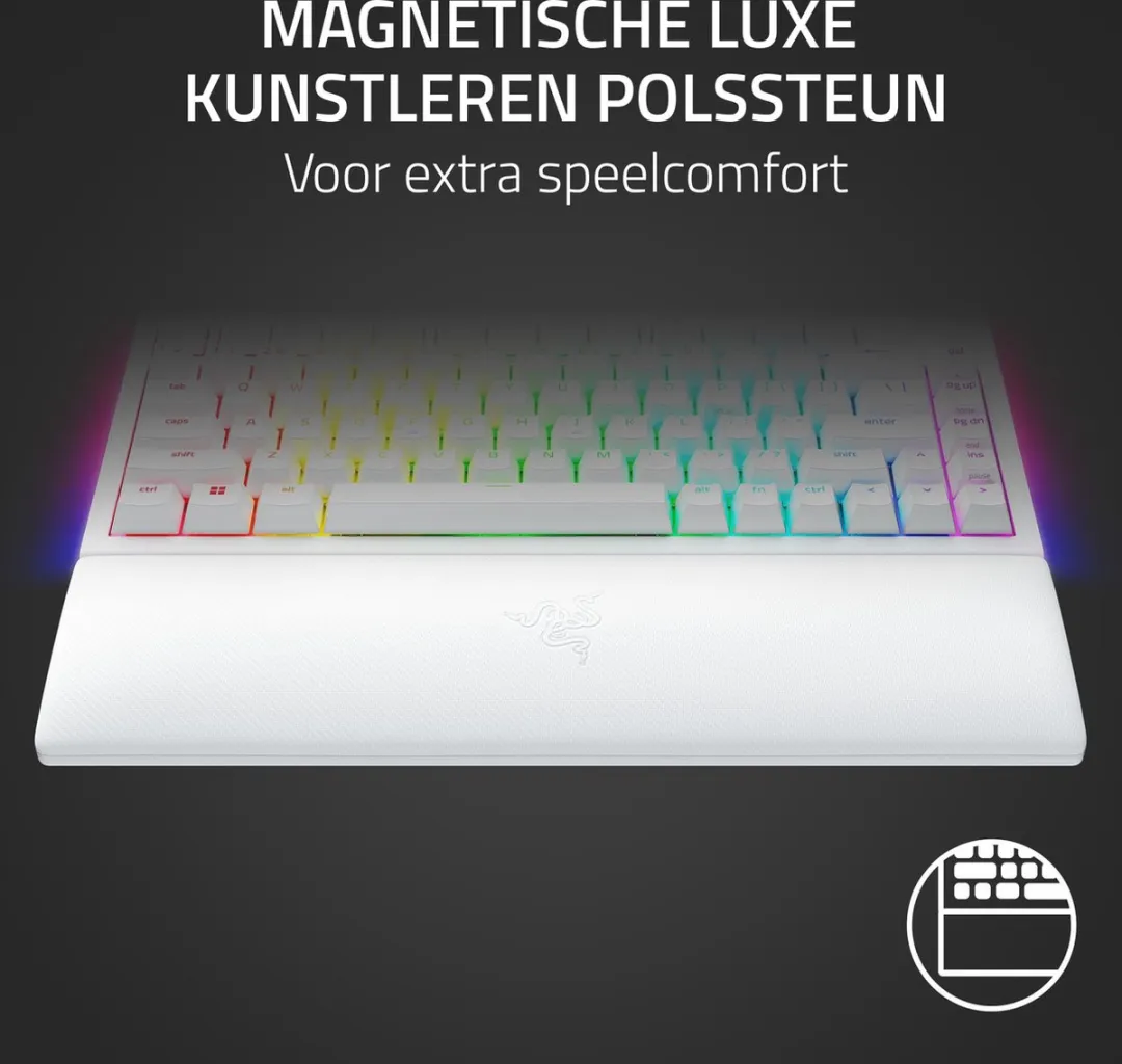 Razer BlackWidow V4 75% Mechanisch Gaming Toetsenbord RZ03-05001700-R3M1 - Wit - afbeelding 6 van 6