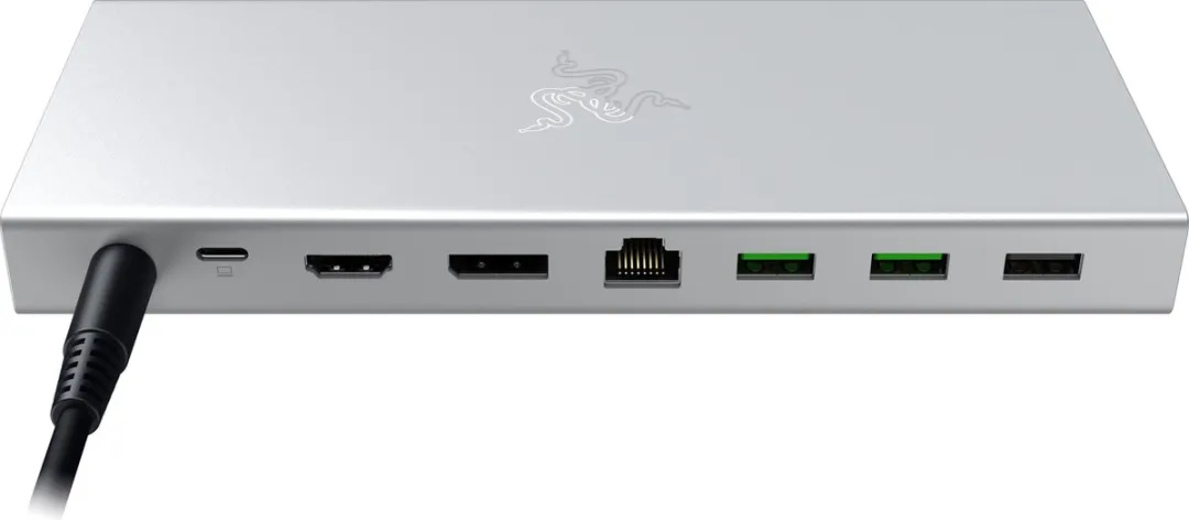 Razer USB 4 Dock RC21-02280200-R3EK - 14 Poorten - 2 Schermen - Mercury Wit