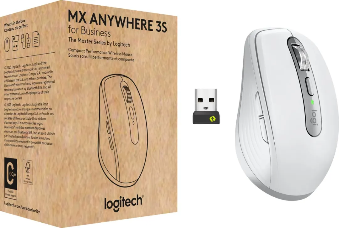 Logitech MX Anywhere 3S 910-006958 Muis - Rechtshandig - 8000 DPI - Graphite