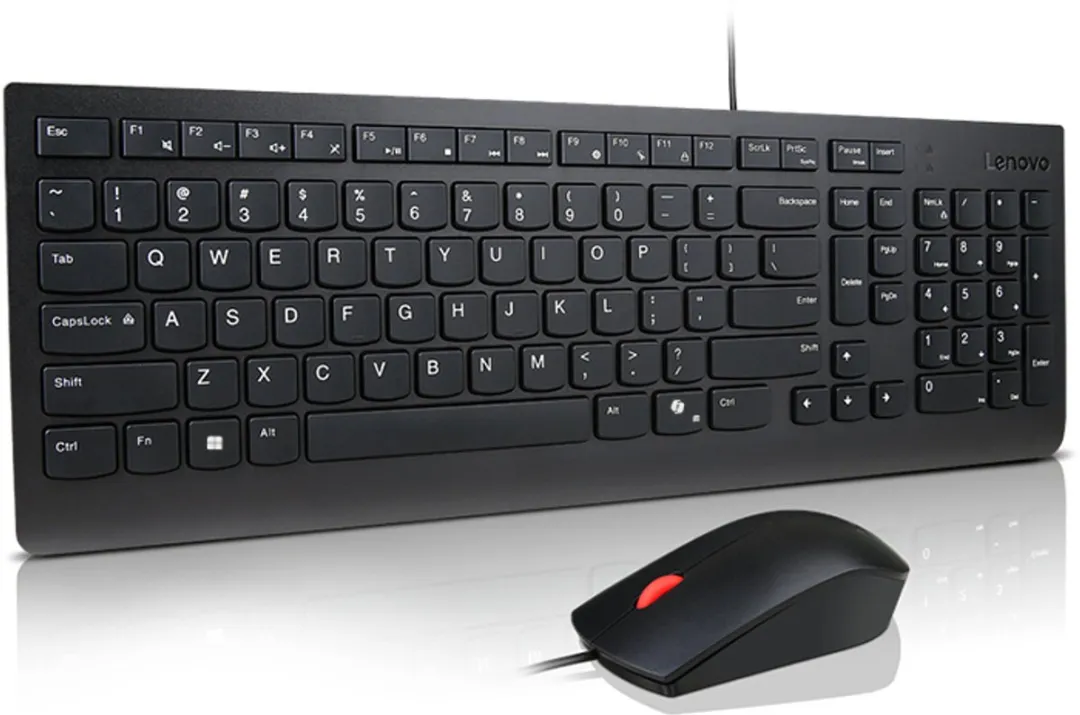 Lenovo Essential Wired Combo 4X31R64439 Toetsenbordset - Zwart