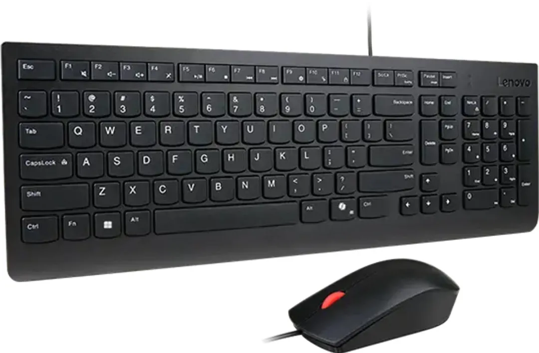 Lenovo Essential Wired Combo 4X31R64439 Toetsenbordset - Zwart