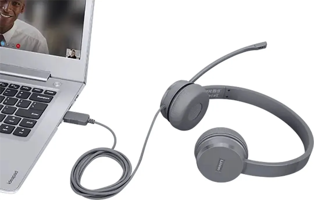 Lenovo Select GXD1D09516 Stereoheadset - USB - Zwart - afbeelding 3 van 5