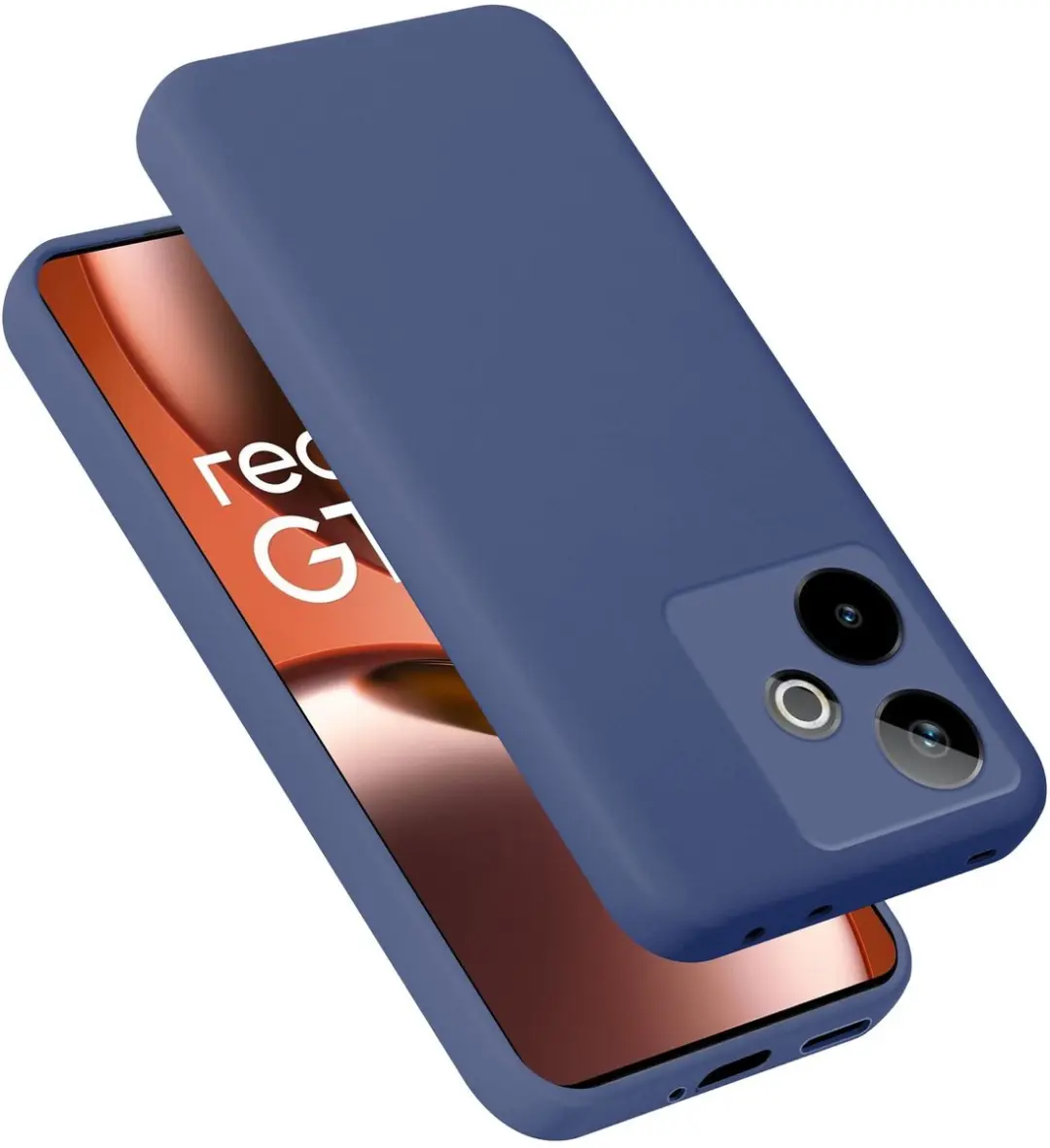 Cadorabo Hoesje geschikt voor Realme GT7 7T Case in Liquid Blauw Beschermhoes ge