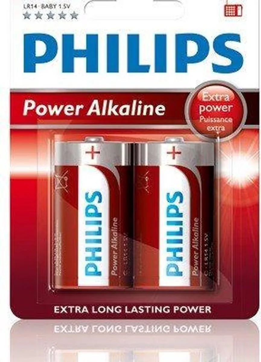 Philips LR14P2B C-batterij - 2 Stuks