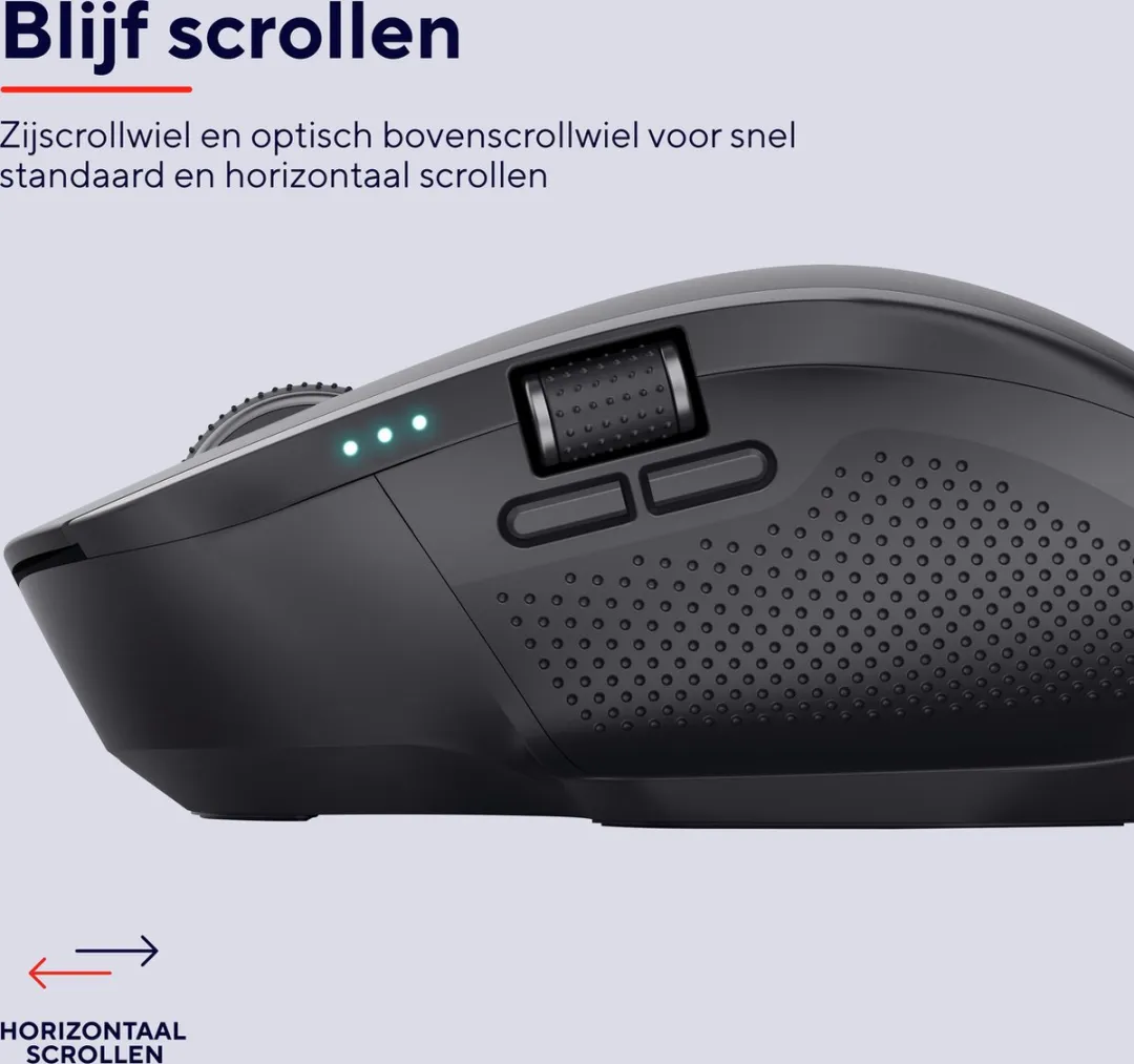 Trust Ozaa+ Ergonomische Draadloze Muis 24820 - Zwart