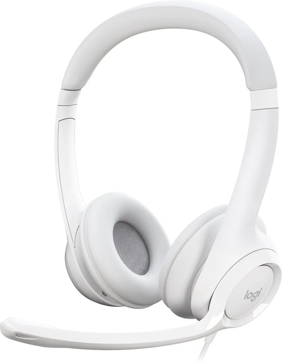 Logitech H390 Headset USB - Ruisonderdrukkend - Wit