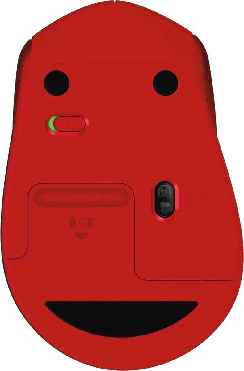 Logitech M330 Silent Plus Draadloze Muis - Rood